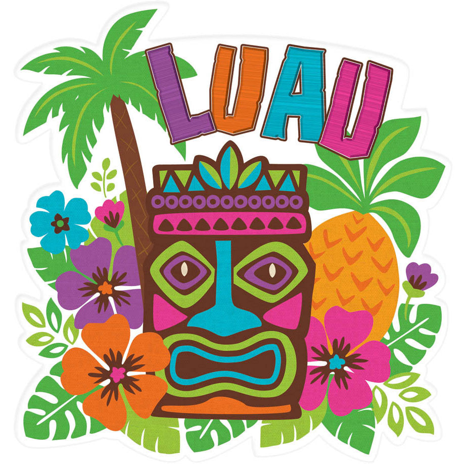 15" Luau Tiki Cutout