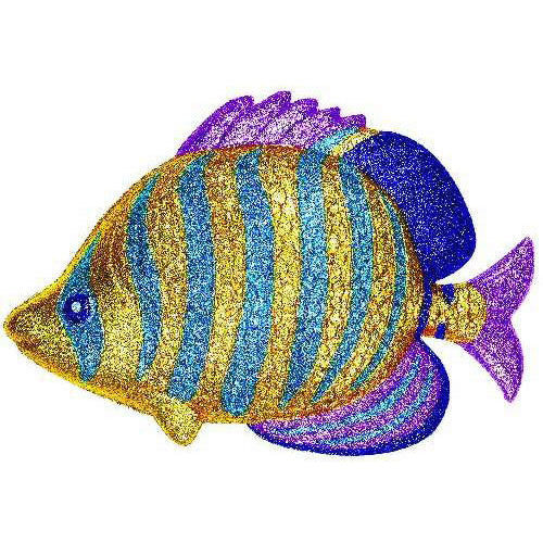 Vac Form Glitter Angel Fish