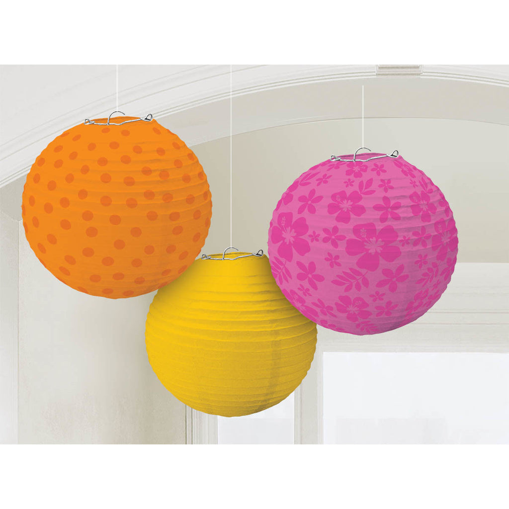 Warm Luau Lanterns (3 ct)
