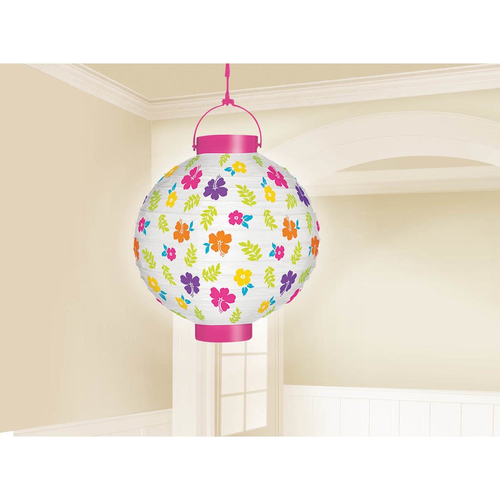 Hibiscus Light Up Lantern