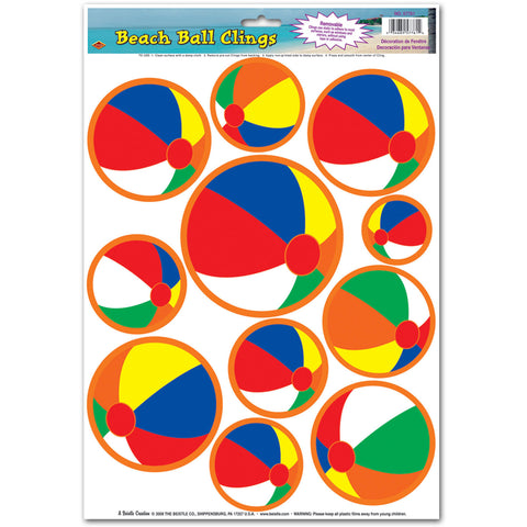 BEACH BALL CLINGS